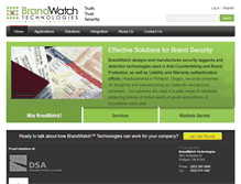 Tablet Screenshot of brandwatchtech.com